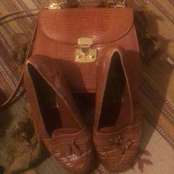 HAND MADE snakeskin Lovely Loafers/Bag - Picture 5 of 6
